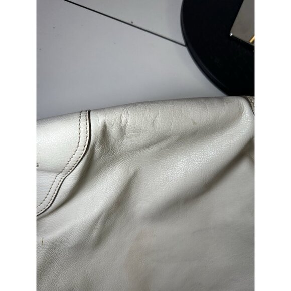 Michael Kors White Leather Tote Bags - Picture 7 of 10